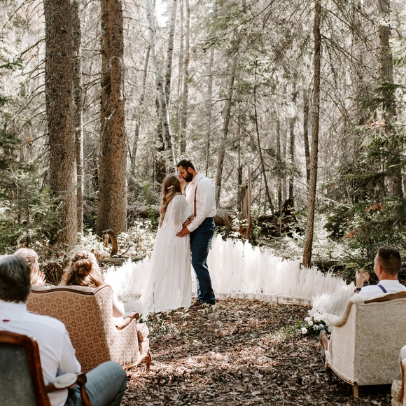 Chiffon Mesh Ivory Wedding Veil Cape with train - Picture 13 of 16